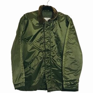 Vintage 80s Alpha Industries  Extreme Cold Deck Jacket L Green Military